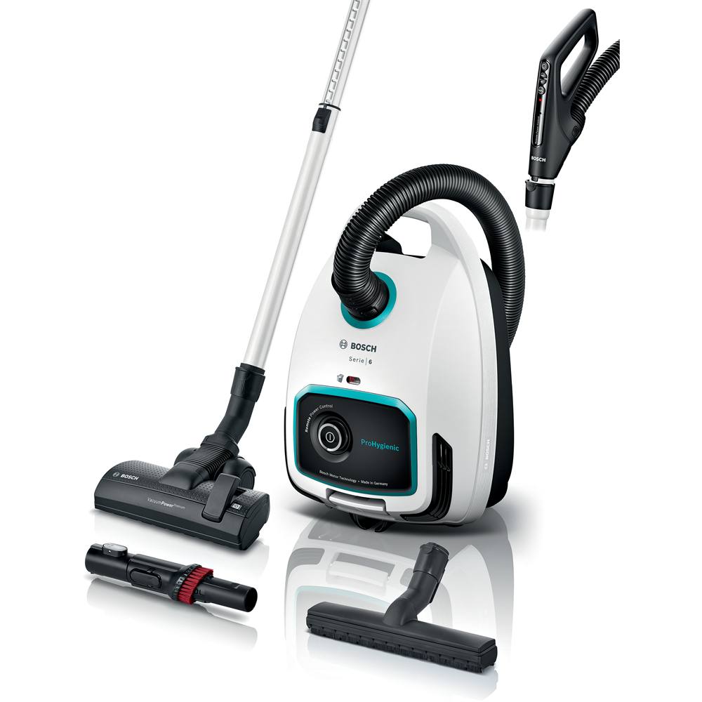 BGL6HYG1 Serie 6, Staubsauger mit Beutel, ProHygienic, Weiß